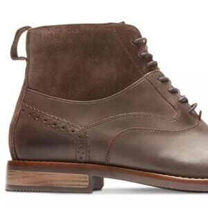 Rockport Men's Wynstin Cap-Toe Leather Suede Top Boots